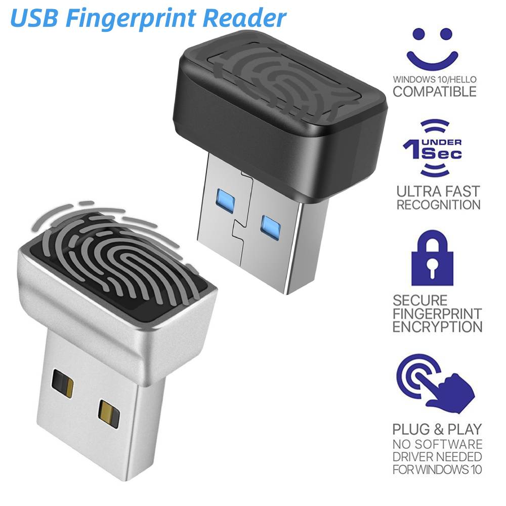 Laptop Accessories Usb - โมดูลอ่านลายนิ้วมือ USB สำหรับ Windows 10 11