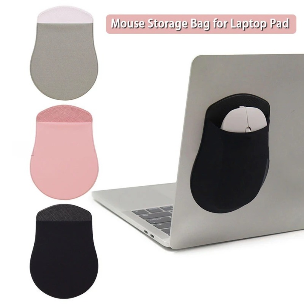 Laptop Accessories Pouch - อุปกรณ์เสริมที่วางเมาส์แล็ปท็อปแบบสากล ที่วางเมาส์แบบมีกาวในตัว ที่วางเมาส์แบบพกพา กระเป๋าใส่เมาส์แบบพกพา
