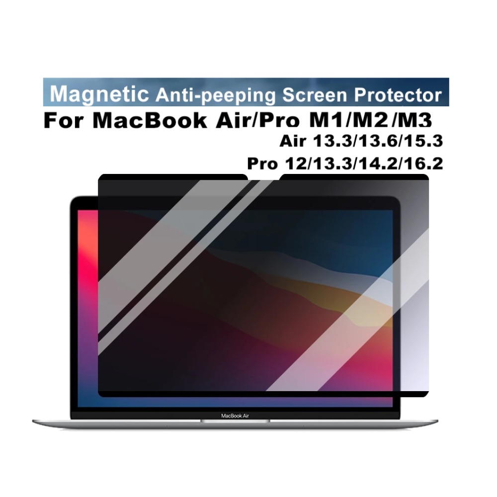 Laptop Accessories Must Have - Magnetic Anti-peepingป้องกันหน้าจอสําหรับMacbook Air 13.6 15 M1