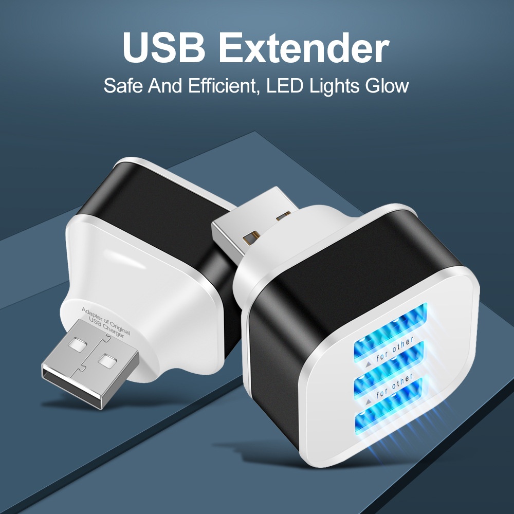 3 พอร์ต USB สล็อตอะแดปเตอร์ US - Laptop Accessories Usb บทวิจารณ์และราคา