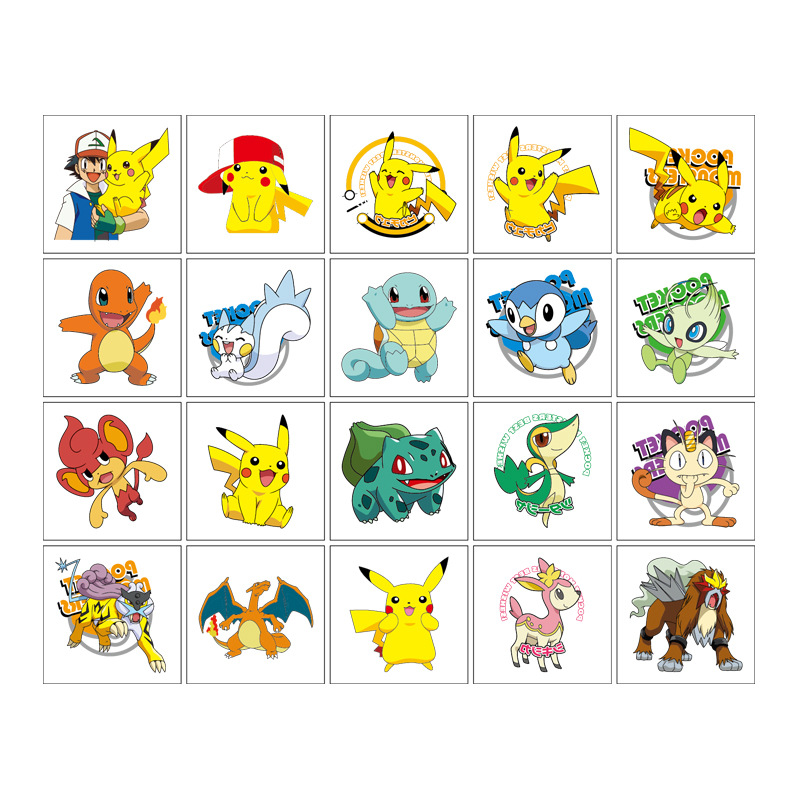 5*5 ซม.20pcs Pokemon Pikachu T - Laptop Accessories Parts บทวิจารณ์และราคา