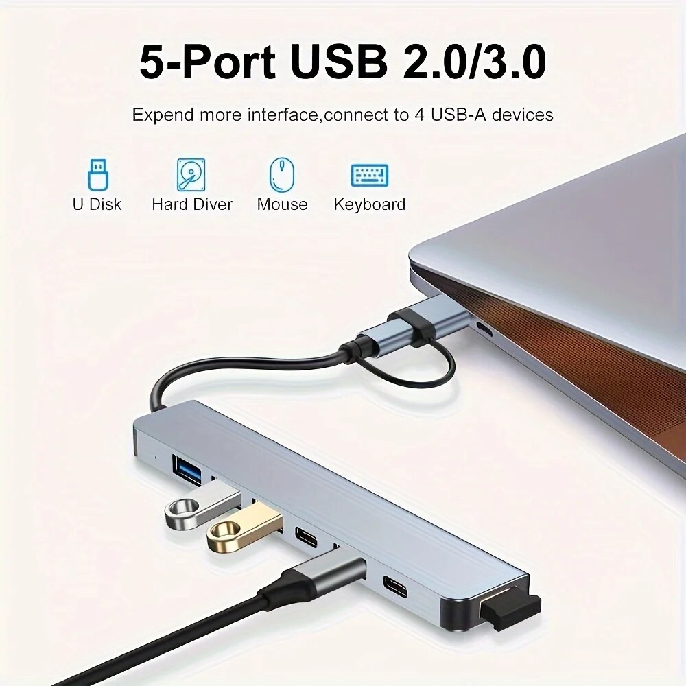ฮับ USB3.0 2 in 1 7 พอร์ต ชนิด - Laptop Accessories Usb บทวิจารณ์และราคา