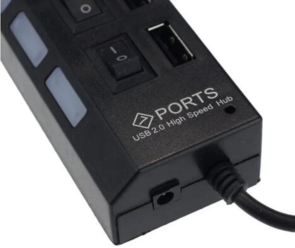 7 พอร์ตยูเอสบี 2.0 ฮับสปลิตเตอ - Laptop Accessories Parts บทวิจารณ์และราคา