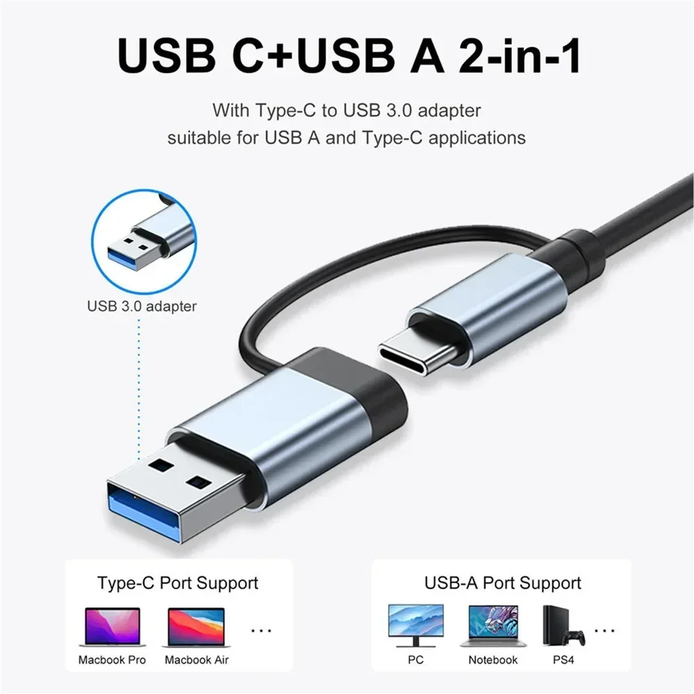8 In 1 USB C Hub Expander Mult - Laptop Accessories Must Have บทวิจารณ์และราคา